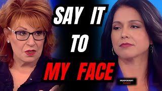 The View s Joy Behar CONFRONTED by Tulsi Gabbard For SMEARING Her NAME Live on The View [upl. by Bernadene]