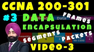 ✅ Frame Packet Segment  Data Encapsulation in TCP IP and OSI Model in Hindi  CCNA  Video 3 [upl. by Dominik]