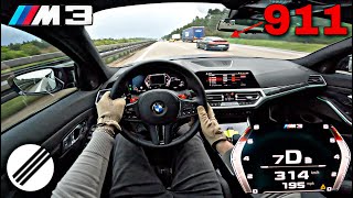 BMW M3 G80 XDrive 720HP STAGE 1 INFINITAS TEST DRIVE ON GERMAN AUTOBAHN🏎 [upl. by Funk]