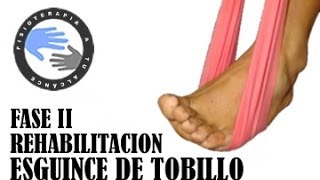 Esguince de tobillo ejercicios y rehabilitacion fase 2 [upl. by Nivets]