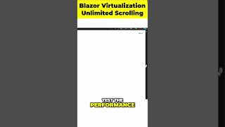 SHOCKING Blazor Virtualization TRUTH for Unlimited Data [upl. by Togram]