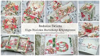 PREMIERA kolekcji PAPIERÓW Radosne Święta Olga Bielska Warsztaty Artystyczne Scrapbooking scrapbook [upl. by Neelahtak826]