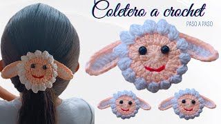 CANCHOS en forma de ovejita para el cabello TEJIDA A CROCHET PASO A PASO para principiantes [upl. by Ahsila424]