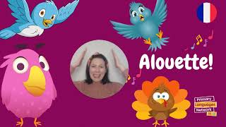 Alouette gentille alouette  French nursery song [upl. by Anoek]