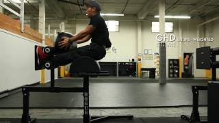 GHD SITUPS weighted [upl. by Atnauqahs]