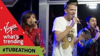 Pentatonix Sing quotAngels We Have Heard on Highquot LIVE at Tubeathon [upl. by Aksoyn458]