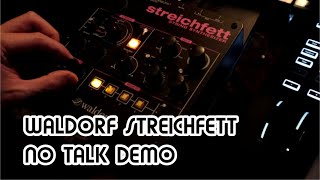 Minimal Ambient Drone Synth Demo NO TALK  Waldorf Streichfett Demo [upl. by Lacey]