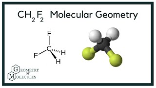 CH2F2 Molecular Geometry Bond Angles amp Electron Geometry Difluoromethane [upl. by Annahaj]