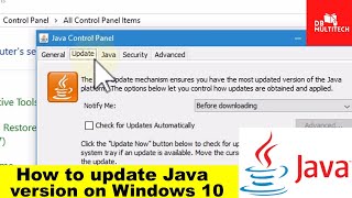 How to update Java version on Windows 10  java update kaise kare [upl. by Tertias]