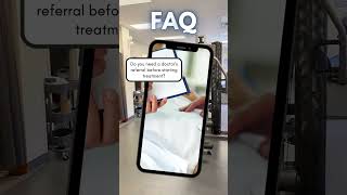 Got questions about your treatment parksidephysiotherapy FAQ YouTube Shorts physio referral [upl. by Isabea]