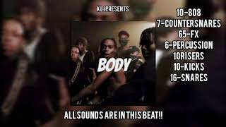 FREE UK DRILL DRUM KIT 2022  BODYquot FREE DOWNLOAD [upl. by Elatia]