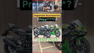 zx6r Important accessories Exhaust system price in India  MotoNBoy zx6r modification accessories [upl. by Teiluj]