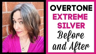 Gray Hair Products Review Does Overtone Extreme Silver Work on Brown Hair [upl. by Nonnair]