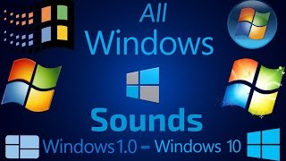 All Windows Sounds  Windows 10  Windows 10 [upl. by Sholley]