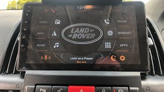 Freelander 2 Fitting 9quot Android head unit [upl. by Nahsaj]