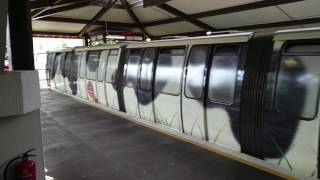 Cow Monorail Train At Alton Towers Resort July 2016 [upl. by Dlnaod943]