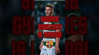 Why signing Viktor Gyökeres to Barça is wrong  fcbarcelona blaugrana barcelonista gyokeres [upl. by Elyrrad]