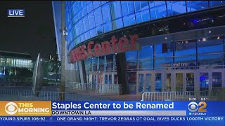 Staples Center To Be Renamed Cryptocom Arena In New 700M Naming Rights Deal [upl. by Naujet]