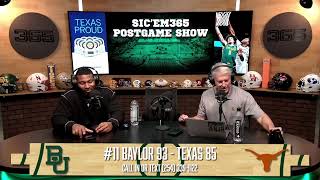 Baylor Basketball Postgame Show 11 Baylor 93  Texas 85 [upl. by Talanta]