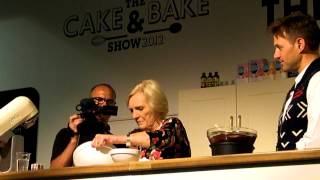 Mary Berry making a Meringue Roulade part 3MP4 [upl. by Ahsyak]