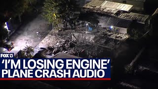 Tragic audio reveals moments before plane crashes in Florida [upl. by Elleinnod]