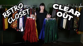 Why Im Curating My Retro Wardrobe  Closet Clear Out Part 1 [upl. by Marna]