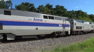 Eastbound California Zephyr with Amtrak 184 [upl. by Yhtomot]