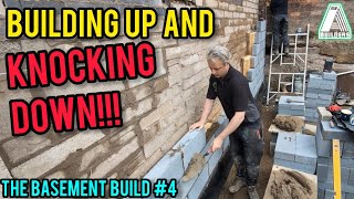 Blocklaying Bricklaying and Demolishing The Basement Build 4 [upl. by Gaidano]