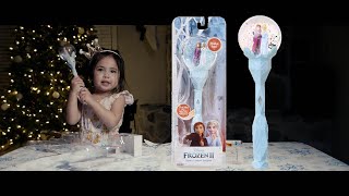 Frozen 2 Sisters Musical Snow Wand Costume Prop Scepter [upl. by Zea]