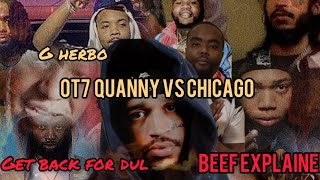 OT7 Quanny Diss YBC Dul amp Sparks a War  OT7 Vs Chicago Full Story [upl. by Gudrun753]