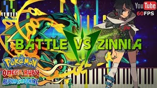 Synthesia Pokemon ORAS  Zinnia Battle Theme 1080p 60 FPS [upl. by Garwood]