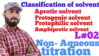 Classification of solvent  Aprotic solvent protophilic solventprotogenic and amphiprotic solvent [upl. by Ashlie]