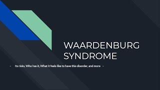 Waardenburg Syndrome [upl. by Caz]