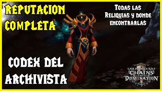 🚀 Reputación Códice del Archivista COMPLETA 🚀  NUEVA REPUTACION 91  World of Warcraft SHADOWLANDS [upl. by Nnaed793]