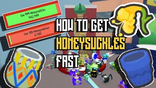 How To Get Honeysuckles Fast For Quests  Bee Swarm Simulator [upl. by Crow]