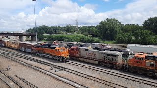 Railfanning BNSFs Northtown Yard Part 2 [upl. by Enniroc]