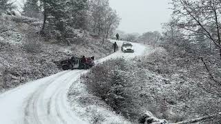 Grizedale Stages Rally 2023  Snow chaos stage 2 [upl. by Ediva899]