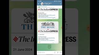 How to Download The Hindu and Indian Express Newspaper Free PDF The Hindu Today PDF newspapertoday [upl. by Arianie854]