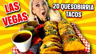 20 QUESOBIRRIA TACOS IN 30 MINUTES Street Tacos Al Vapor in Las Vegas RainaisCrazy [upl. by Taryne879]