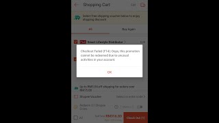 Shopee Checkout Failed F14 [upl. by Gualtiero]