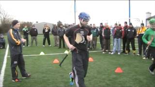 Antrim GAA Running Mechanics with Antrims Hurling Manager Jerry Wallace Practical Part 1 [upl. by Lilahk892]