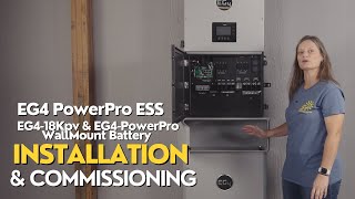 EG4 PowerPro ESS EG4 18kPV Hybrid Inverter amp PowerPro WallMount Battery Install and Commissioning [upl. by Eliathas]