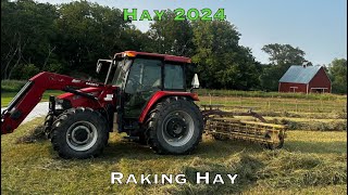 Raking the Hay with a Ridiculous Setup  25 July 2024 [upl. by Victoir]