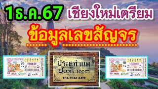 ข้อมูลสลากสัญจร จเชียงใหม่ เลขผู้ว่าฯห้ามพลาด 1ธค67 [upl. by Turoff]