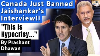 Canada Just Banned Jaishankars Interview on Australia Today  India calls it Hypocrisy [upl. by Xanthe415]