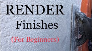 Textured Render finishes  how to scratch top coat [upl. by Adnoraj293]