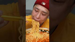 ASMR EATING A LOT OF SPICY NOODLES [upl. by Anomahs583]