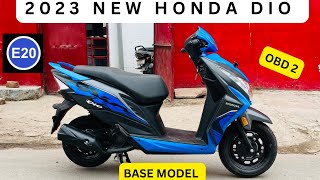 2024 Honda Dio 110 Standard E20 OBD 2 Bs 7  Base Model 🔥 2023 Honda Dio E20 Detailed Review [upl. by Lledyr]