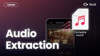 UPDATE  iOS ONLY VLLO 오디오 추출 기능 출시 Extract sound from your video with VLLO 🎵 [upl. by Infield]