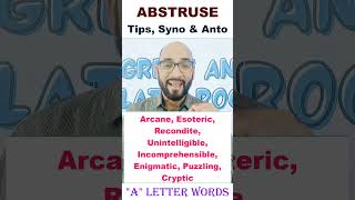 Abstruse। Tips Syno amp Anto jrs ramsir education vocabshorts [upl. by Jereld]